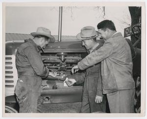 [Photograph of Daniel Brothers and W. W. Keeran Working]