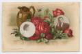 Postcard: [Postcard of Illustrated Flowers and Photographs of Young People]