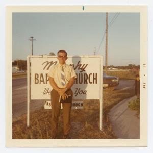 [Photograph of Don Teague at Murphy Baptist V.B.S]