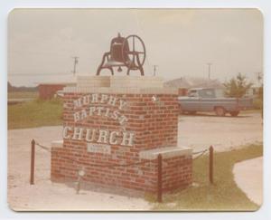 [Photograph of Murphy Baptist Church Sign]