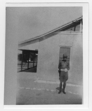 Private Ewing at Fort D.A. Russell
