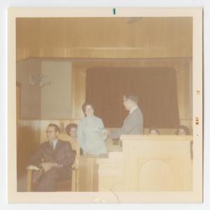 [Photograph of Mrs. Herb Grimes at Mother's Day Celebration]