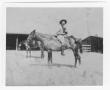 Photograph: Corporal Garrison on Horse "Peanuts"