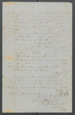 Primary view of object titled '[Bill for legal fees]'.