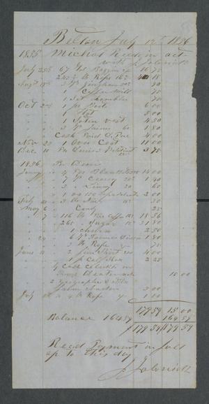 Primary view of object titled '[Bill for general goods]'.