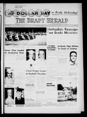 Primary view of object titled 'The Brady Herald (Brady, Tex.), Vol. 15, No. 35, Ed. 1 Tuesday, June 3, 1958'.