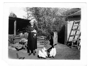 [Woman with Chickens]