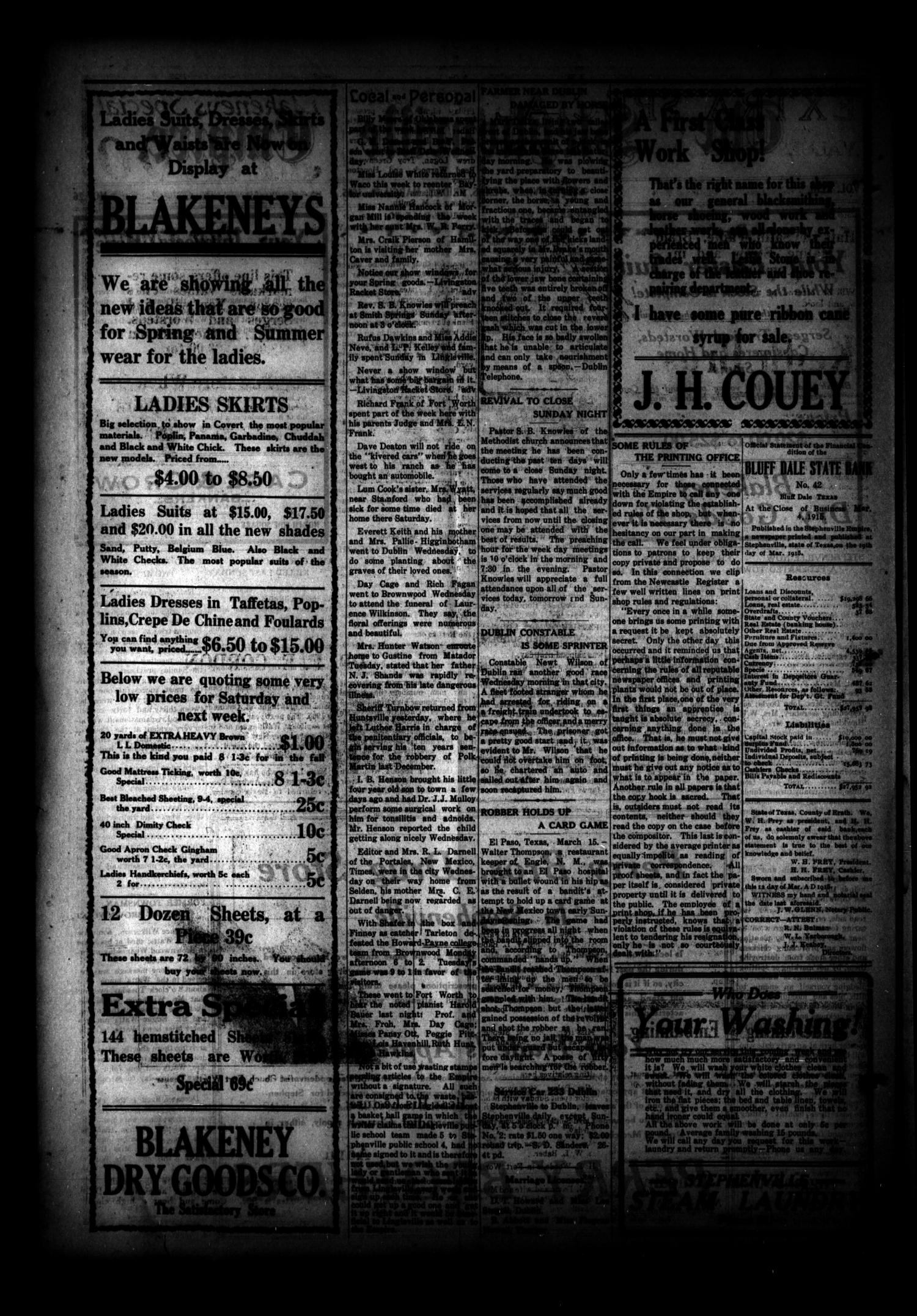The Stephenville Empire. (Stephenville, Tex.), Vol. 43, No. 26, Ed. 1 Friday, March 19, 1915
                                                
                                                    [Sequence #]: 2 of 8
                                                