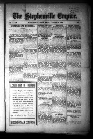 The Stephenville Empire. (Stephenville, Tex.), Vol. 34, No. 3, Ed. 1 Friday, August 25, 1905