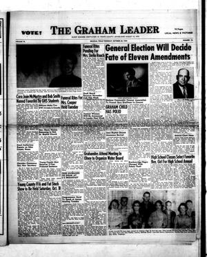 Primary view of object titled 'The Graham Leader (Graham, Tex.), Vol. 79, No. 12, Ed. 1 Thursday, October 28, 1954'.
