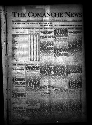 Primary view of object titled 'The Comanche News (Comanche, Tex.), Vol. 11, No. 24, Ed. 1 Thursday, June 17, 1909'.