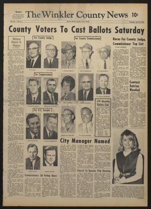 The Winkler County News (Kermit, Tex.), Vol. 34, No. 11, Ed. 1 Thursday, April 30, 1970