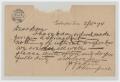 Letter: [Letter from I. H. Kempner to Dan Kempner, February 15, 1894]