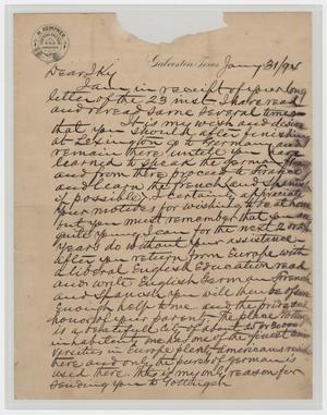 [Letter from H. Kempner to Ike, January 31, 1894]
