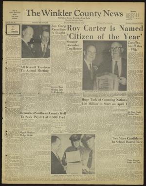 The Winkler County News (Kermit, Tex.), Vol. 23, No. 96, Ed. 1 Monday, February 29, 1960