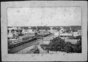 [Photograph of Richmond city taken from the top of a building during the flood of 1899]