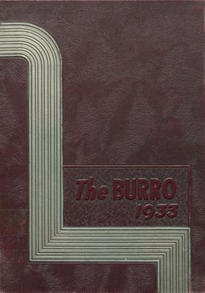 The Burro, Yearbook of Mineral Wells High School, 1933