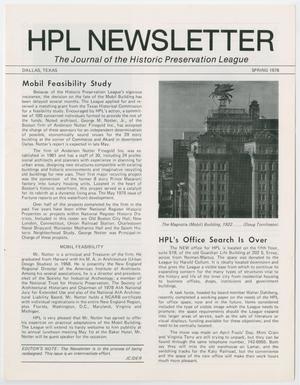 HPL Newsletter, Spring 1978