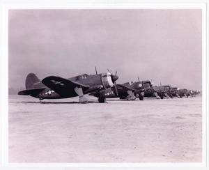 [Row of WWII Fighter Planes]