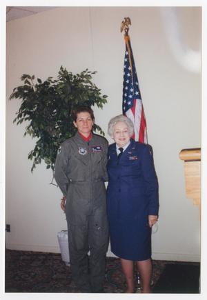 [Helen Snapp With a Female Air Force Pilot]
