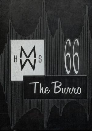 Primary view of object titled 'The Burro, Yearbook of Mineral Wells High School, 1966'.