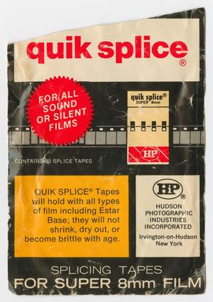 Primary view of object titled '[Envelope of Quik Splice Tapes]'.