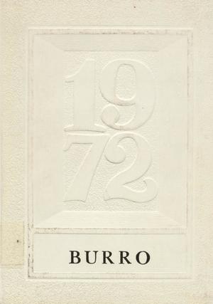 The Burro, Yearbook of Mineral Wells High School, 1972