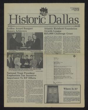 Primary view of object titled 'Historic Dallas, Volume 6, Number 14, June 1985'.