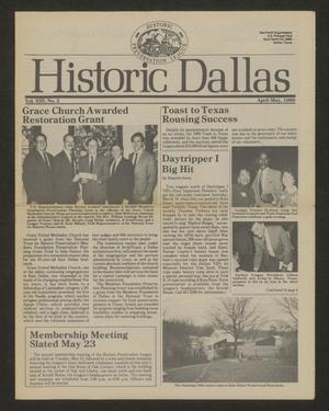 Primary view of object titled 'Historic Dallas, Volume 13 Number 2, April-May 1989'.