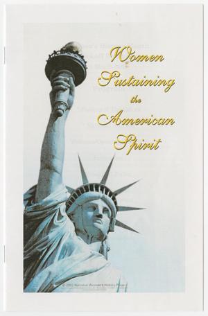 Primary view of object titled 'Women Sustaining the American Spirit'.