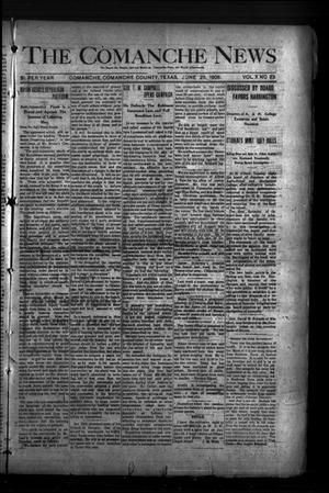 Primary view of object titled 'The Comanche News (Comanche, Tex.), Vol. 10, No. 23, Ed. 1 Thursday, June 25, 1908'.