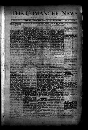 The Comanche News (Comanche, Tex.), Vol. 10, No. 41, Ed. 1 Thursday, October 29, 1908
