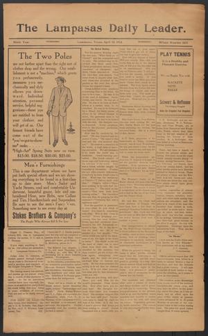 The Lampasas Daily Leader. (Lampasas, Tex.), Vol. 9, No. 3210, Ed. 1 Wednesday, April 10, 1912
