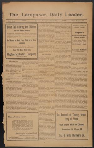 The Lampasas Daily Leader. (Lampasas, Tex.), Vol. 9, No. 3430, Ed. 1 Monday, December 23, 1912