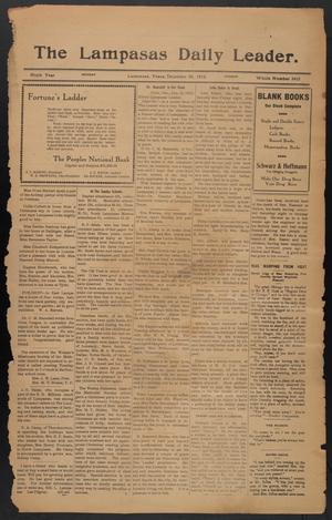 The Lampasas Daily Leader. (Lampasas, Tex.), Vol. 9, No. 3435, Ed. 1 Monday, December 30, 1912