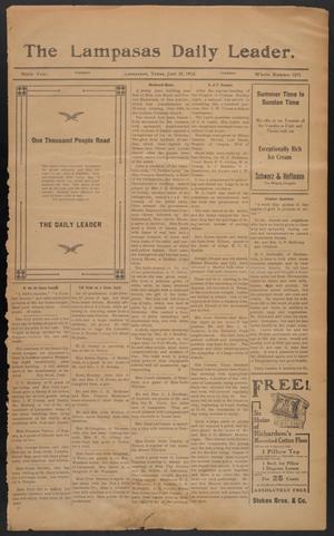 Primary view of object titled 'The Lampasas Daily Leader. (Lampasas, Tex.), Vol. 9, No. 3275, Ed. 1 Tuesday, June 25, 1912'.