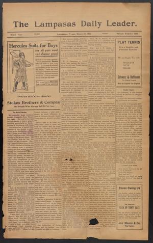 The Lampasas Daily Leader. (Lampasas, Tex.), Vol. 9, No. 3200, Ed. 1 Friday, March 29, 1912
