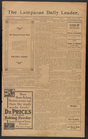 The Lampasas Daily Leader. (Lampasas, Tex.), Vol. 8, No. 3145, Ed. 1 Thursday, January 25, 1912