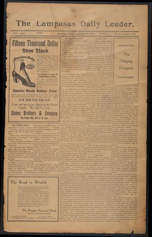 The Lampasas Daily Leader. (Lampasas, Tex.), Vol. 9, No. 3358, Ed. 1 Monday, September 30, 1912