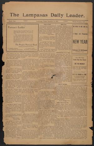 The Lampasas Daily Leader. (Lampasas, Tex.), Vol. 9, No. 3436, Ed. 1 Tuesday, December 31, 1912