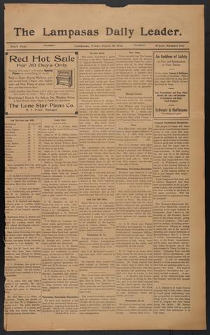 The Lampasas Daily Leader. (Lampasas, Tex.), Vol. 9, No. 3331, Ed. 1 Thursday, August 29, 1912