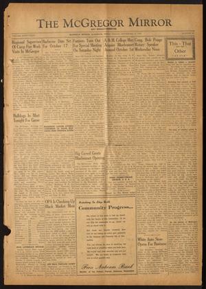 The McGregor Mirror and Herald-Observer (McGregor, Tex.), Vol. 58, No. 21, Ed. 1 Friday, September 27, 1946