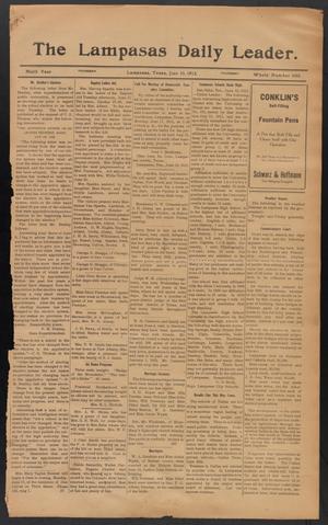 The Lampasas Daily Leader. (Lampasas, Tex.), Vol. 9, No. 3265, Ed. 1 Thursday, June 13, 1912