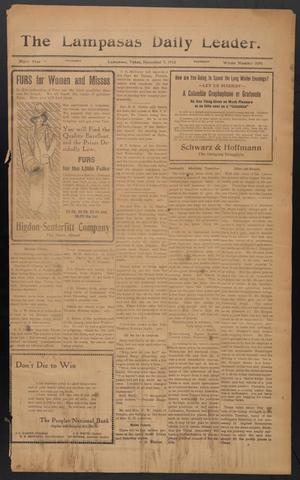 The Lampasas Daily Leader. (Lampasas, Tex.), Vol. 9, No. 3391, Ed. 1 Thursday, November 7, 1912