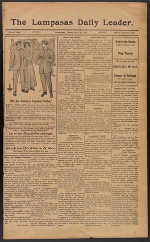 The Lampasas Daily Leader. (Lampasas, Tex.), Vol. 9, No. 3219, Ed. 1 Saturday, April 20, 1912