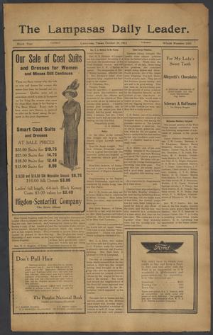 The Lampasas Daily Leader. (Lampasas, Tex.), Vol. 9, No. 3383, Ed. 1 Tuesday, October 29, 1912