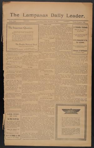 The Lampasas Daily Leader. (Lampasas, Tex.), Vol. 9, No. 3420, Ed. 1 Wednesday, December 11, 1912