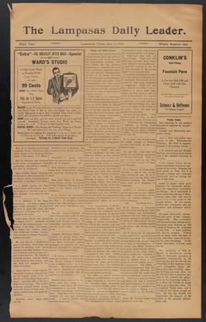 The Lampasas Daily Leader. (Lampasas, Tex.), Vol. 9, No. 3263, Ed. 1 Tuesday, June 11, 1912