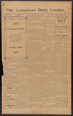 The Lampasas Daily Leader. (Lampasas, Tex.), Vol. 8, No. 3144, Ed. 1 Wednesday, January 24, 1912