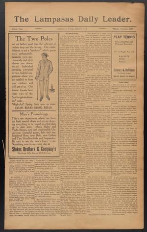 The Lampasas Daily Leader. (Lampasas, Tex.), Vol. 9, No. 3209, Ed. 1 Tuesday, April 9, 1912